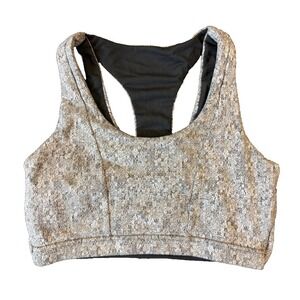 GymShark Womens Sports Bra Medium Dry Management Gray Discontinued Ladies Top
